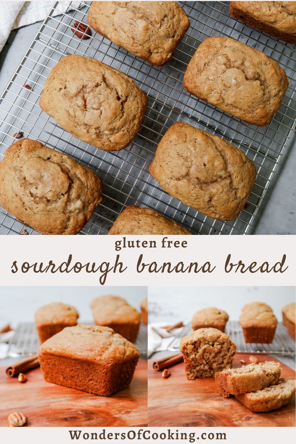 Gluten Free Sourdough Banana Bread