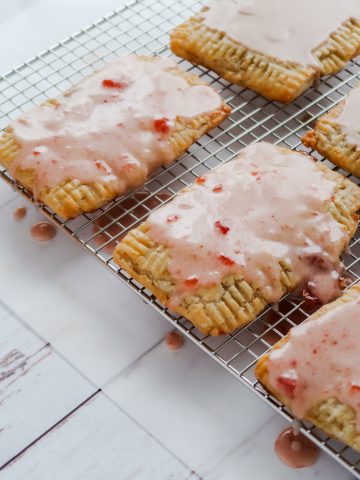 Gluten Free Sourdough Poptarts from Wonders of Cooking. Homemade Strawberry poptarts are one of my favorite gluten free sourdough discard recipes.