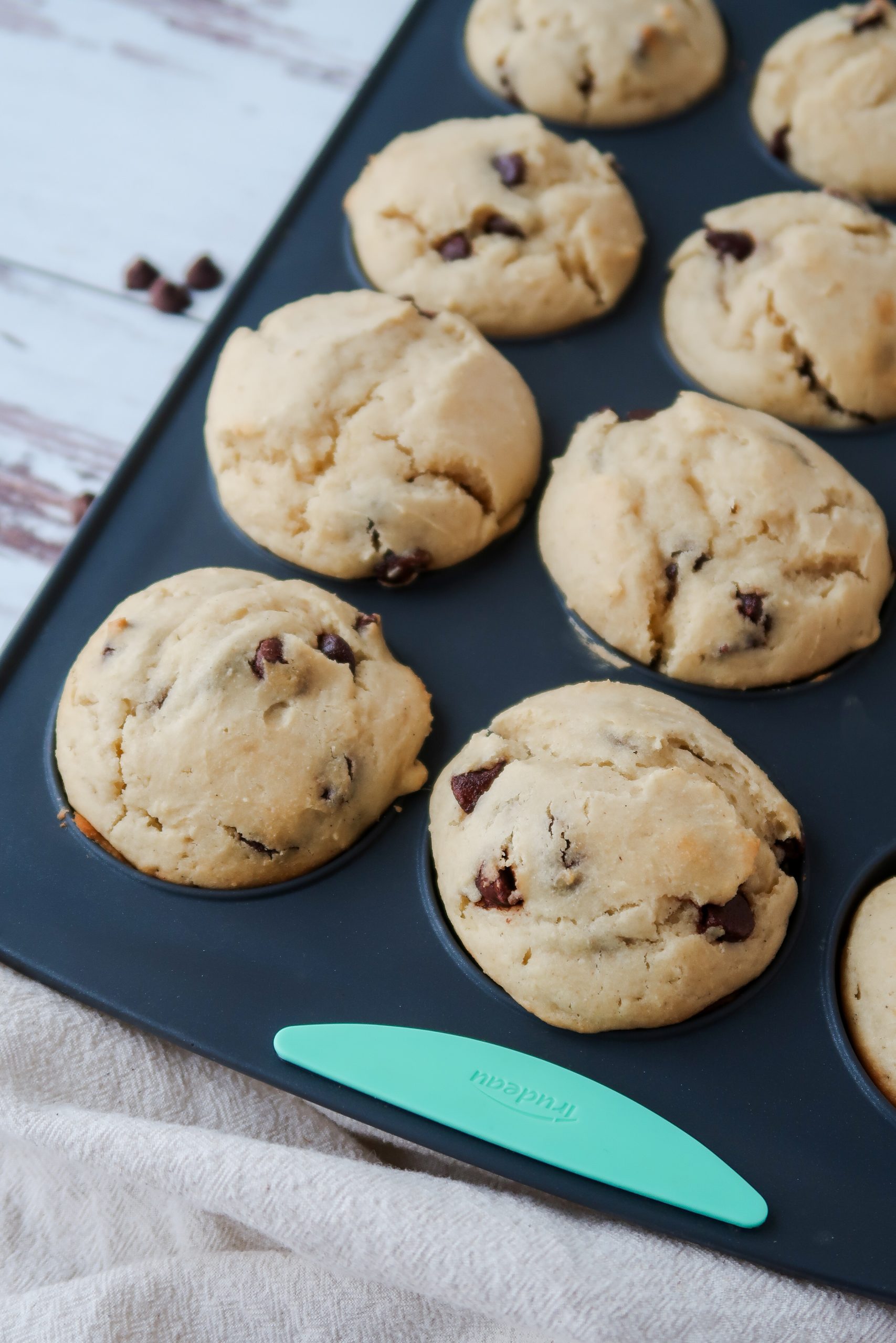 Gluten Free Sourdough Chocolate Chip Muffins by Wonders of Cooking food blog