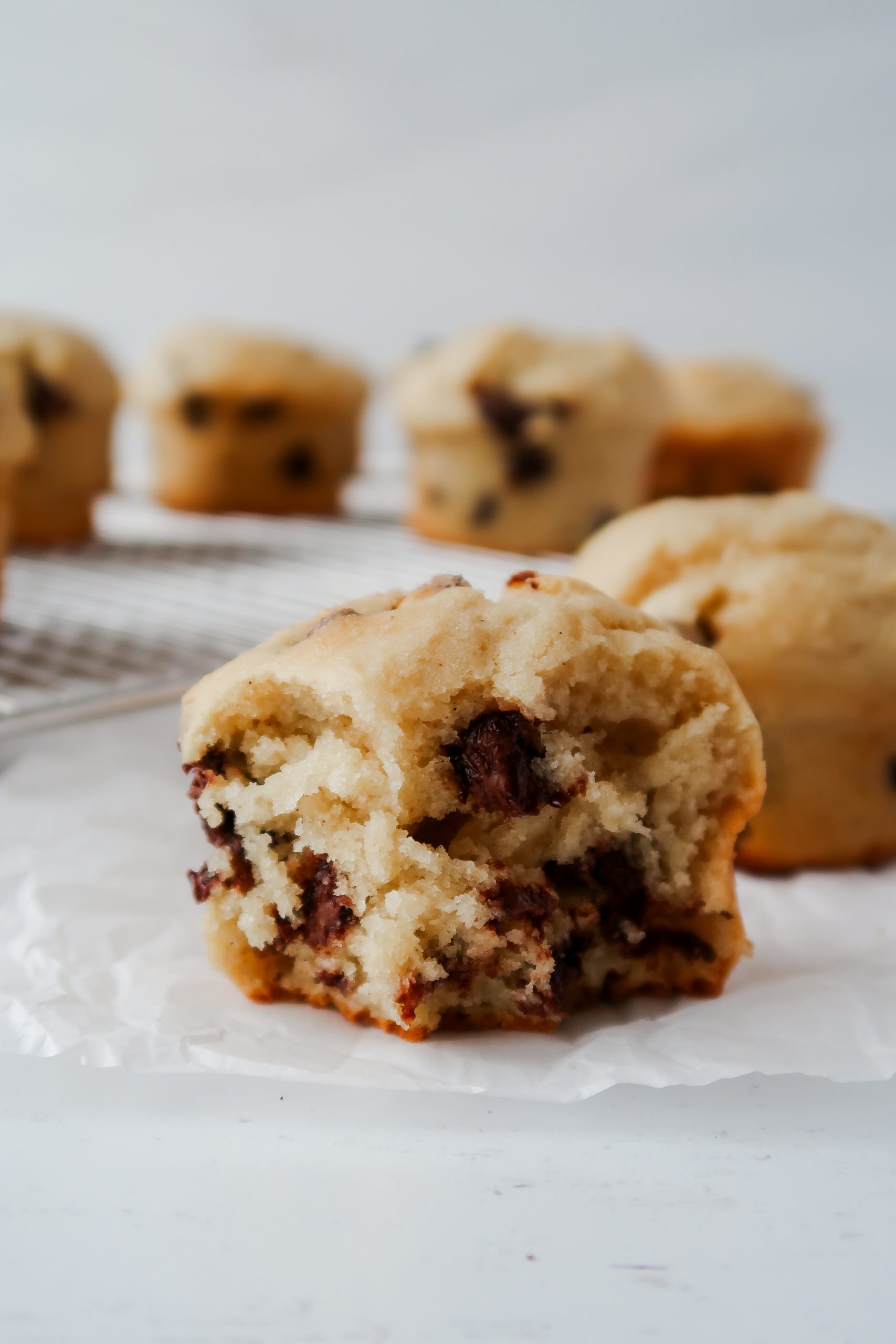 Gluten Free Sourdough Chocolate Chip Muffins by Wonders of Cooking food blog