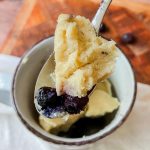 Gluten Free Blueberry Muffin Almond Flour Mug Cake Recipe by Wonders of Cooking Food Blog