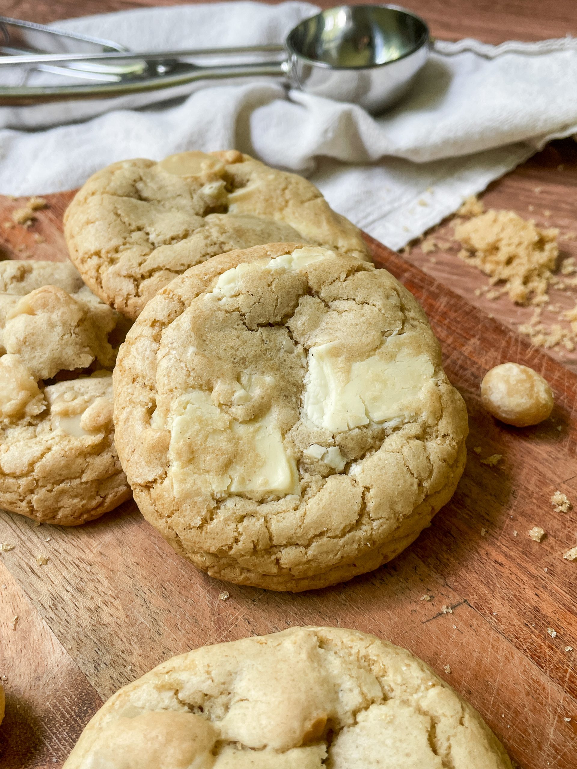 Gluten Free White Chocolate Macadamia Cookies