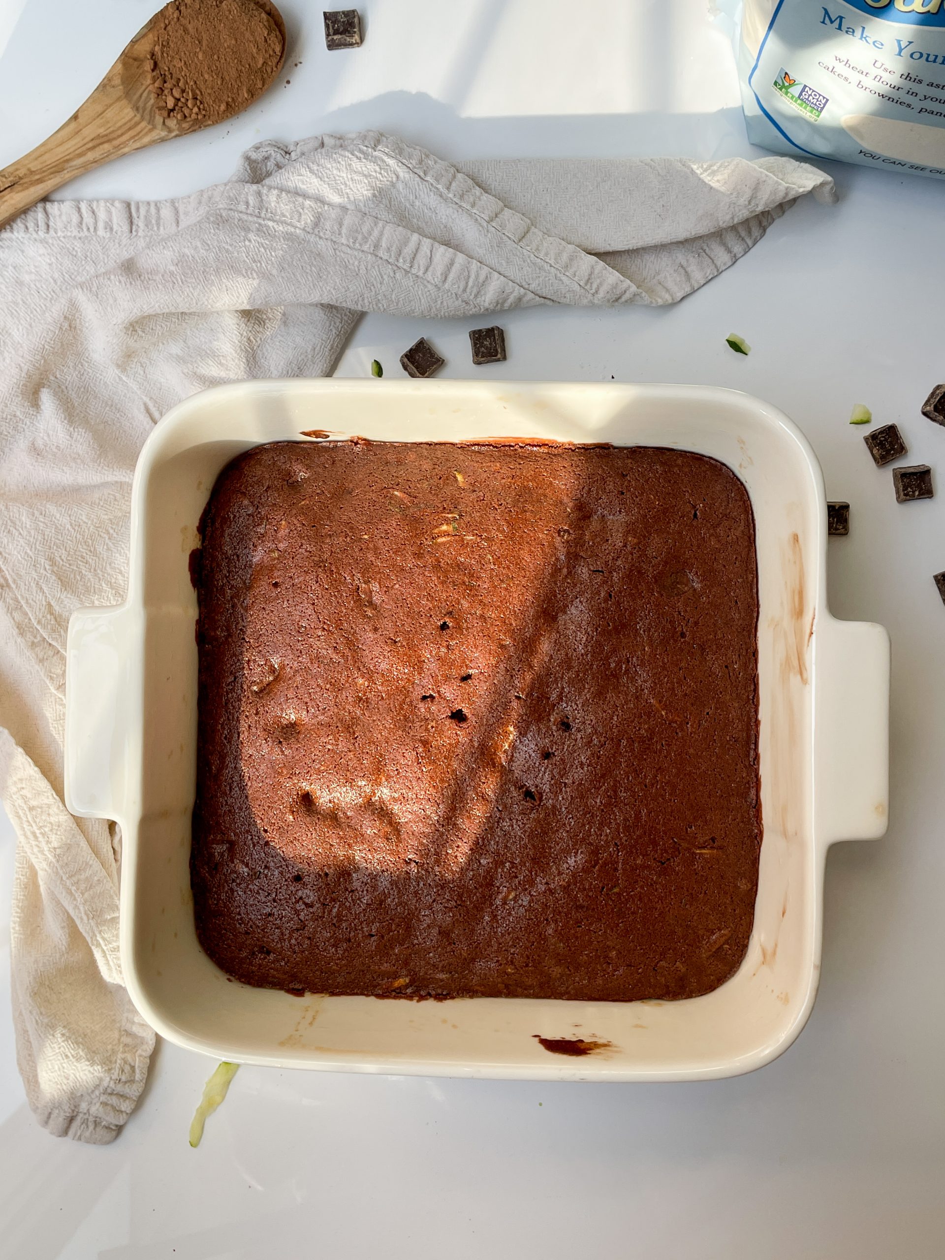 Gluten Free Zucchini Brownies - Fudge Top Brownies